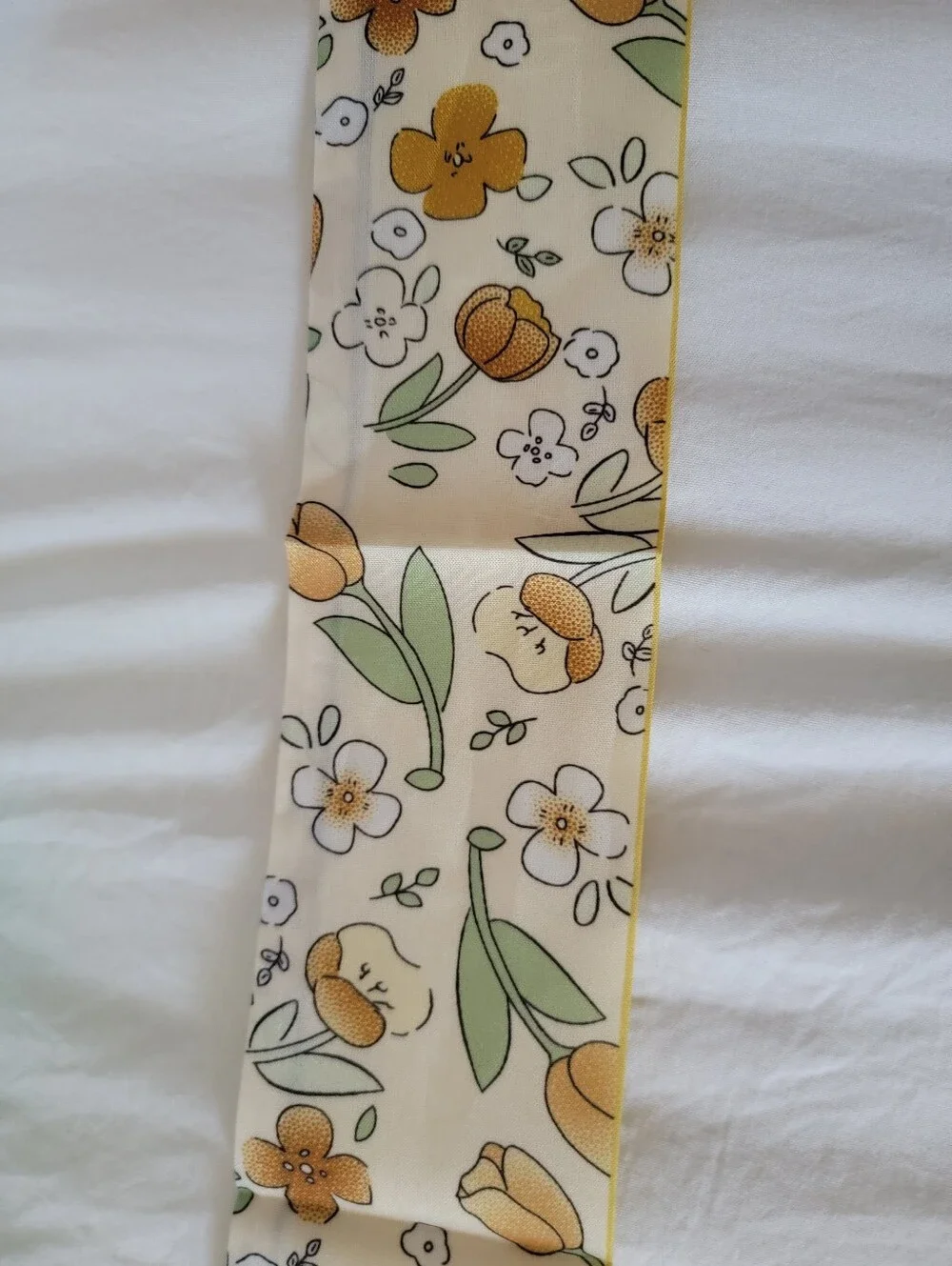 Mustard and Cream Scarf